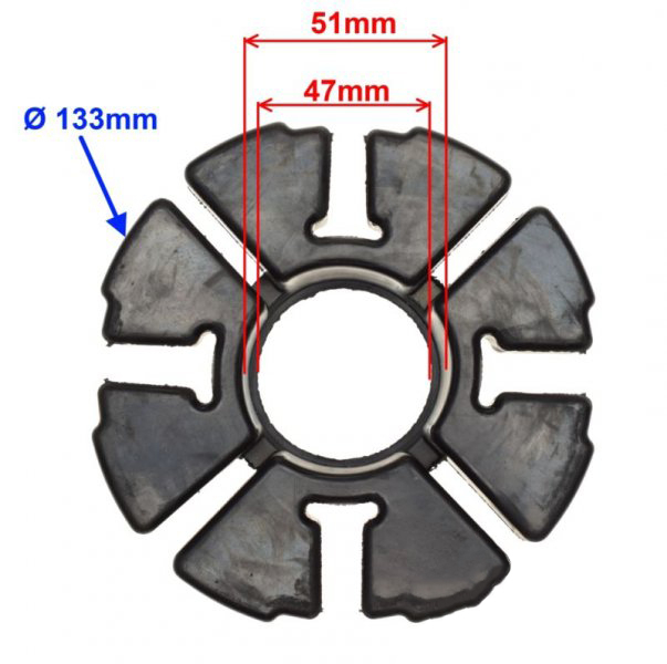 Set tampoane cauciuc pinion roata spate, Suzuki GN 125, Junak 901/901S/902 [3]