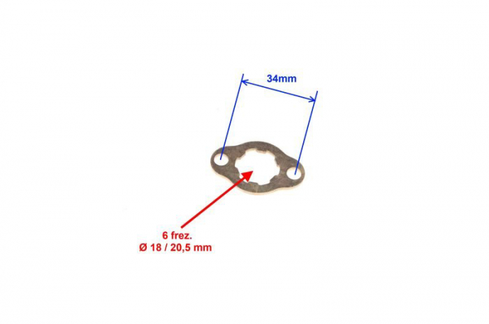 Siguranta pinion transmisie Atv 250 Stxe, grosime 2mm [2]