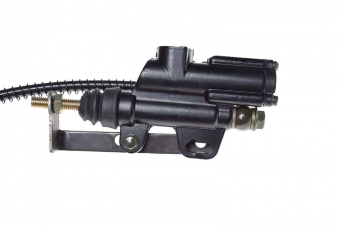 Sistem franare spate complet: Etrier, suport etirer, pompa, disc [2]