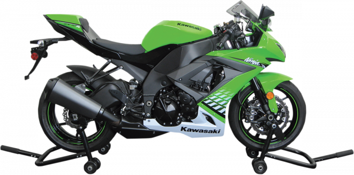 Stender fata moto strada, fixare jug furca fata, culoare negru [2]