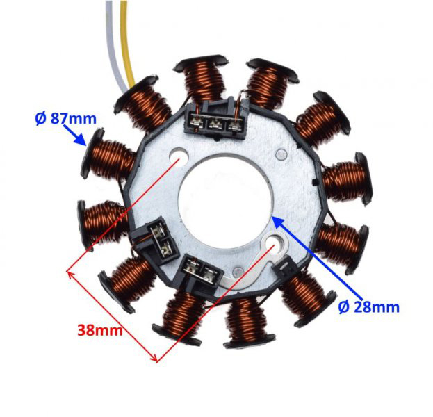 Stator aprindere 12 bobine Mbk Booster Nitro 2004 [2]