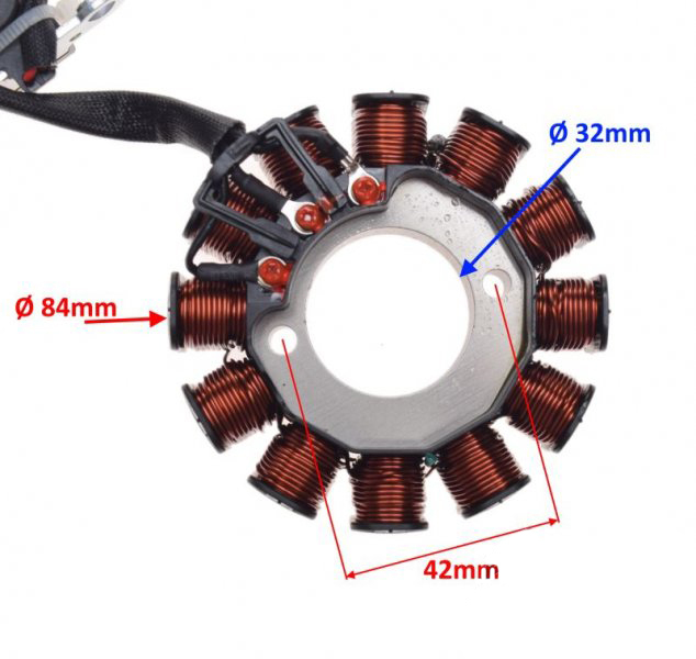 Stator aprindere 12 bobine Vespa Lx 125 150 10-14, echivalent oem: B016543 [2]