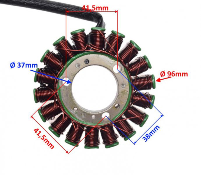 Stator aprindere 18 bobine Piaggio Beverly 400/500/X9, echivalent oem: 58080R [2]