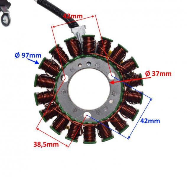Stator aprindere 18 bobine, Yamaha Xmax 125 [2]