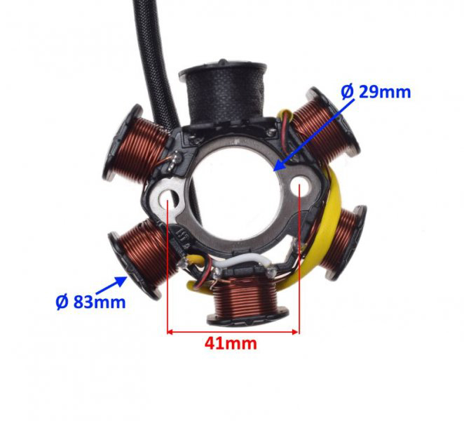 Stator aprindere 6 bobine Peugeot Speedfight 50 2T [2]