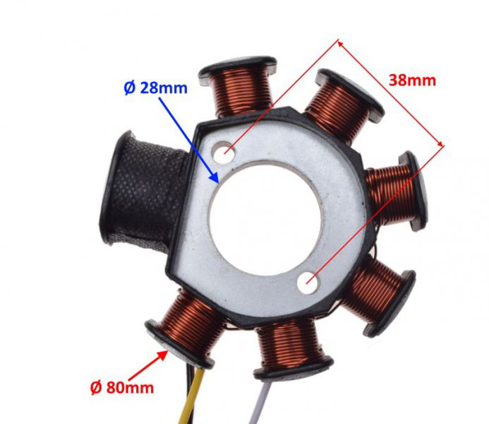 Stator aprindere 7 bobine Yamaha Booster [2]