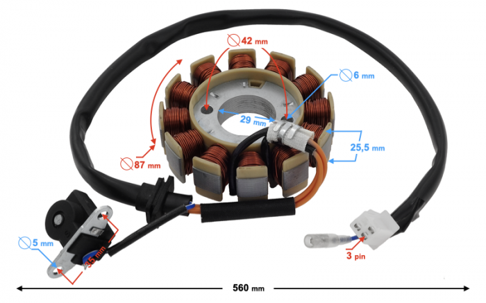 Stator aprindere Barton Hummer 180cc [2]