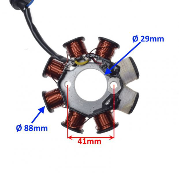 Stator aprindere cu cititor, 4T, 4 fire, 8 bobine [2]