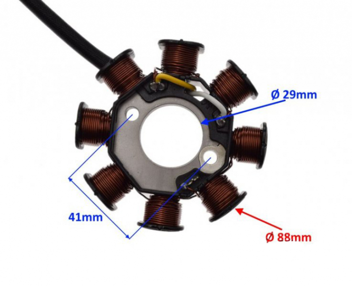 Stator aprindere cu cititor Sym Orbit 4T, 8 bobine [2]