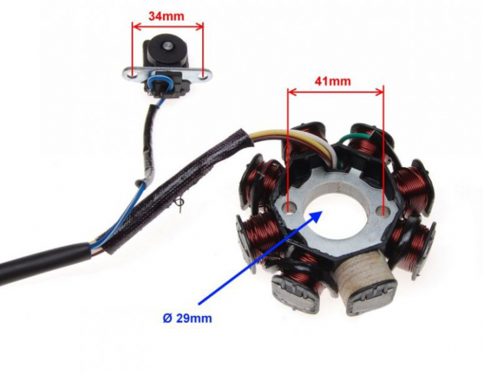 Stator aprindere si cititor 125cc, 8 bobine [2]