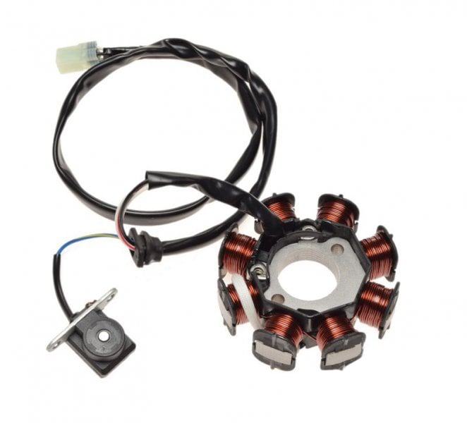 Stator aprindere si cititor Kymco Super 9 2T, 8 bobine