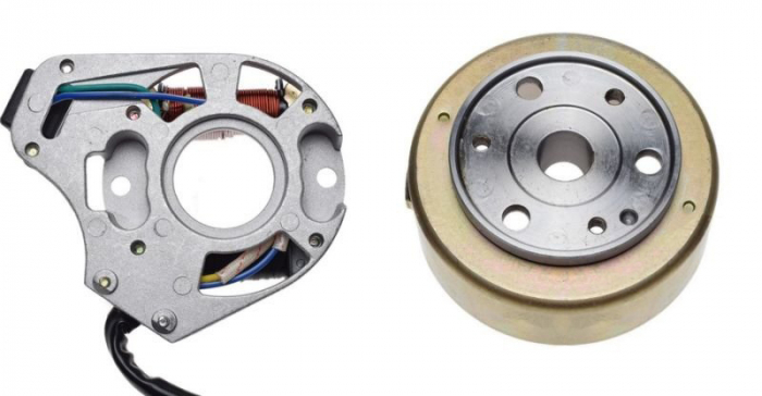 Stator cu bobine, rotor si roata libera, motorizare cross, atv 110/125cc, 4T [3]