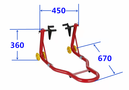 Stender motociclete fata, culoare rosu [6]