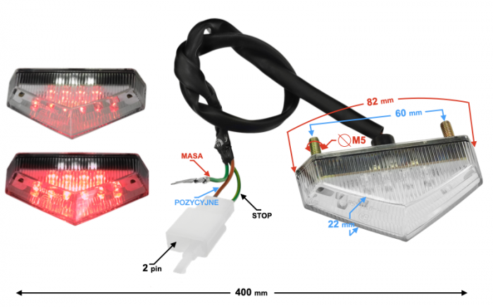 Stop spate, pozitie si lampa numar LED [3]