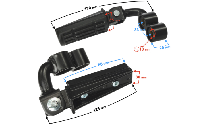 Suport pentru picior, set 2 buc, moped FR [2]