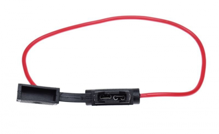 Suport + fir moto/atv, siguranta 12V, 19mm [2]