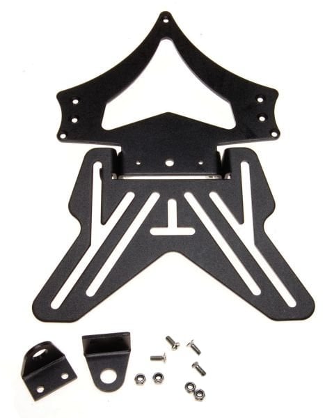 Suport numar moto atv, aluminiu, culoare negru, universal