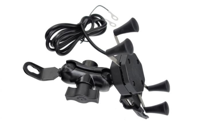 Suport telefon cu priza usb, 2 tipuri de prindere [3]