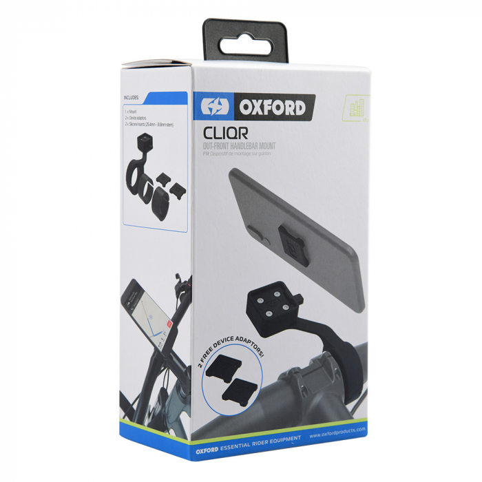 Suport telefon Oxford CLIQR, montaj pe ghidon 25.4mm/31.8mm [5]