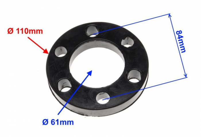 Tampon pinion transmisie spate, Simson, grosime 18mm [2]