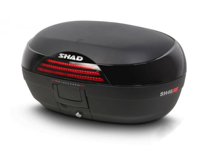 Top case Shad SH46, capacitate 46 l, culoare negru, placa de montare inclusa