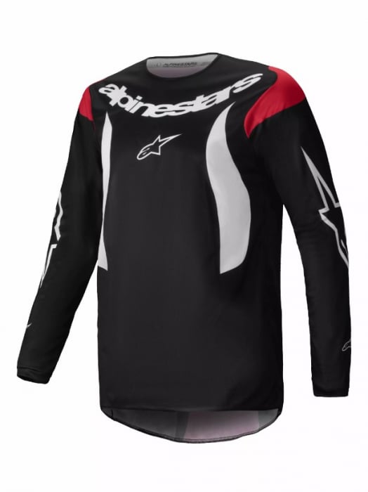 Tricou atv cross Alpinestars Fluid Haul, culoare negru rosu, marime 2XL