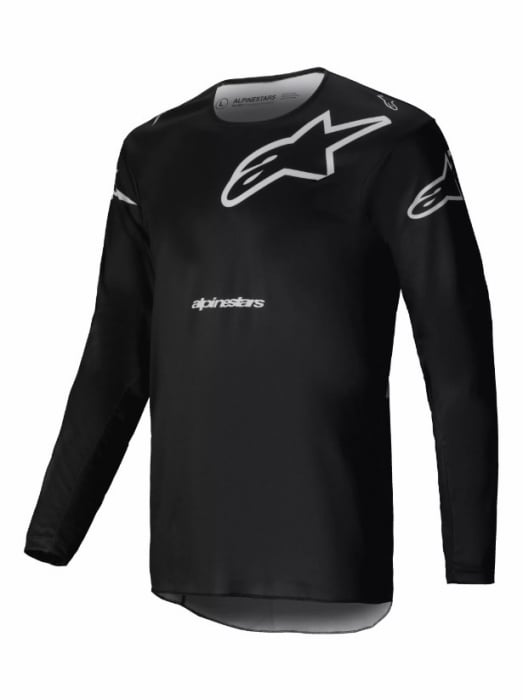 Tricou atv cross Alpinestars Racer Graphite, culoare negru alb, marime XL