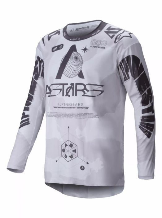 Tricou atv cross Alpinestars Racer Hollow, culoare gri maro, marime S