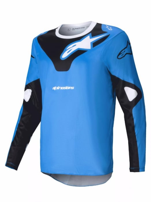 Tricou atv cross Alpinestars Racer Veil, culoare albastru negru, marime M