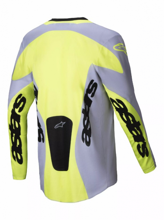Tricou atv/cross Alpinestars Racer Veil, culoare gri/galben, marime L [2]