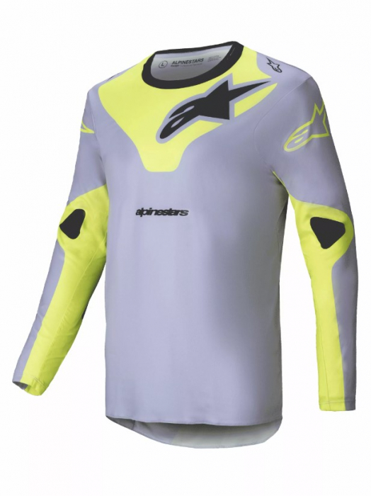 Tricou atv cross Alpinestars Racer Veil, culoare gri galben, marime L