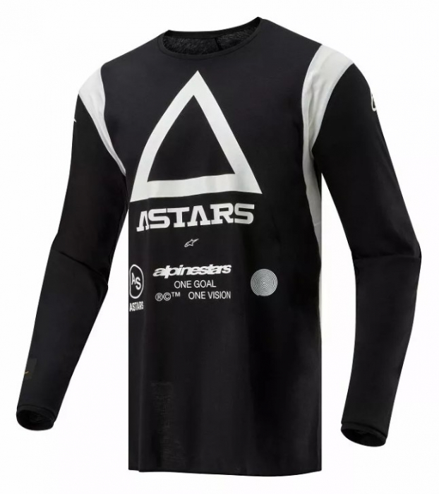 Tricou atv cross Alpinestars Techdura, culoare negru alb, marime XL