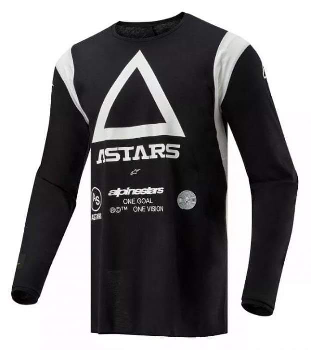 Tricou atv cross Alpinestars Techdura, culoare negru alb, marime S