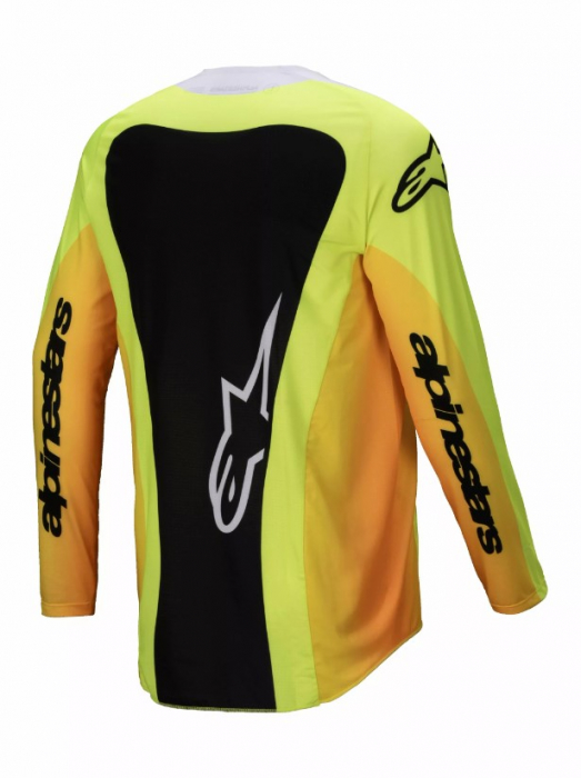 Tricou atv/cross Alpinestars Techstar Melt, culoare alb/galben/negru, marime 2XL [2]
