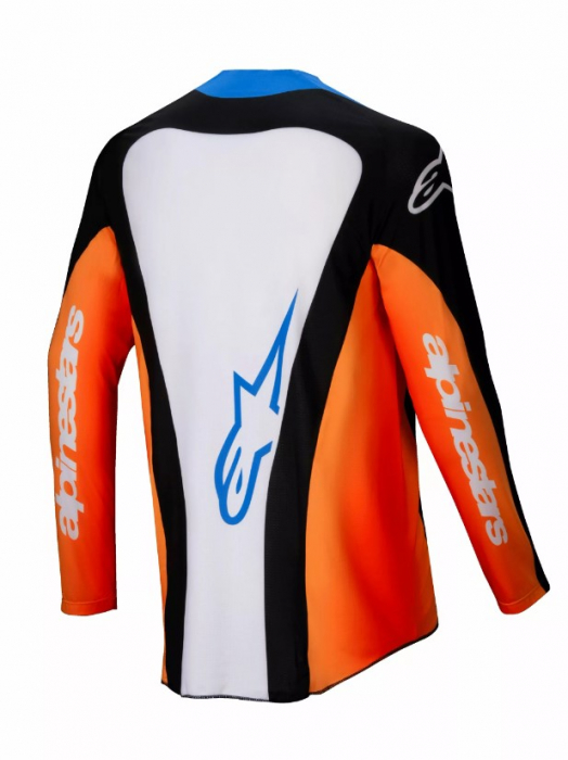 Tricou atv/cross Alpinestars Techstar Melt, culoare albastru/portocaliu/alb, marime XL [2]