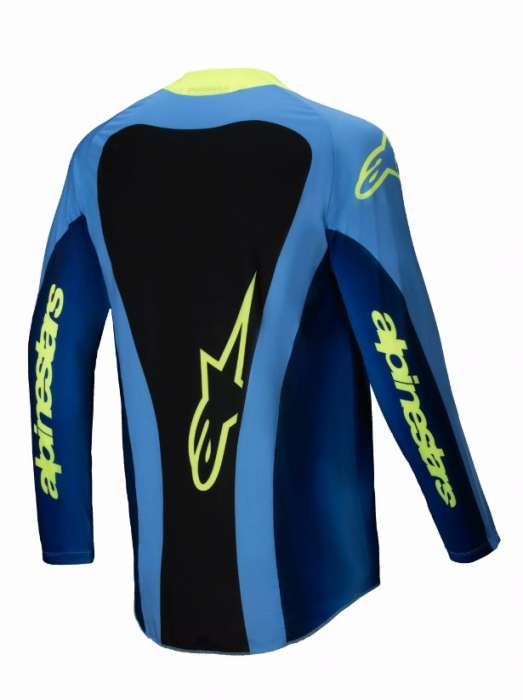 Tricou atv/cross Alpinestars Techstar Melt, culoare galben/albastru/negru, marime M [2]