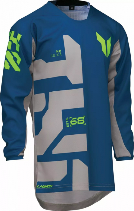 Tricou atv/cross copii Thor LaunchMode Forge, culoare albastru/gri, marime YS [2]