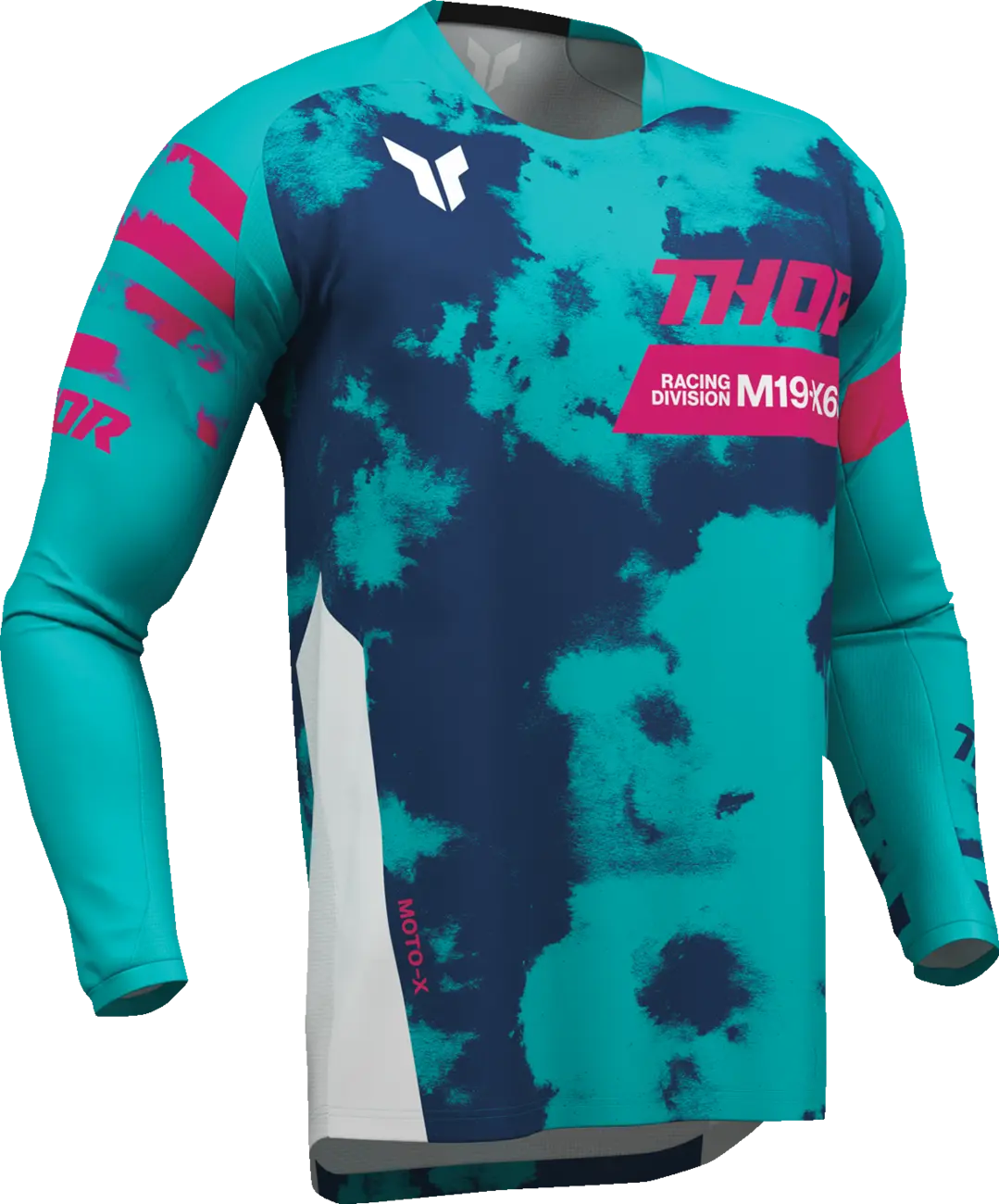 Tricou atv/cross copii Thor Launchmode Bleach, culoare turcoaz, marime YXS [3]