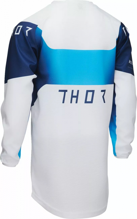Tricou atv/cross copii Thor LaunchMode Storm, culoare alb/albastru, marime YM [4]