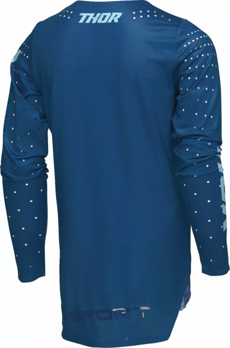Tricou atv/cross copii Thor SportMode Brave, culoare albastru/galben, marime YM [3]