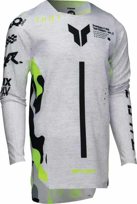 Tricou atv/cross copii Thor SportMode Riot, culoare gri/negru, marime YXL [2]