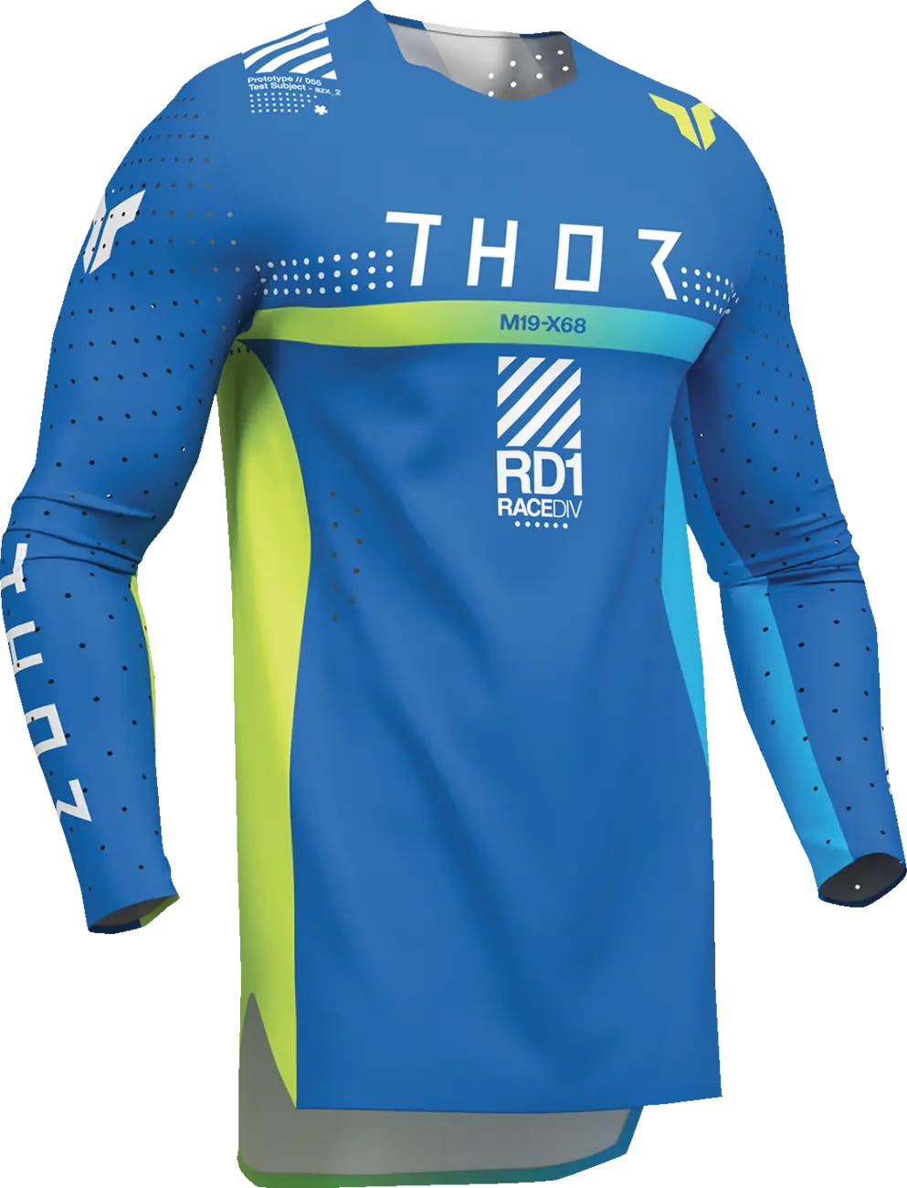 Tricou atv/cross copii Thor Sportmode Synth, culoare albastru/verde, marime YM [3]