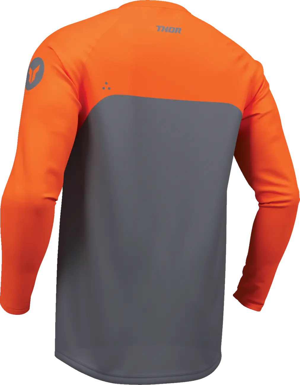 Tricou atv/cross Thor Ridemode Menace, culoare gri/portocaliu, marime 2XL [2]