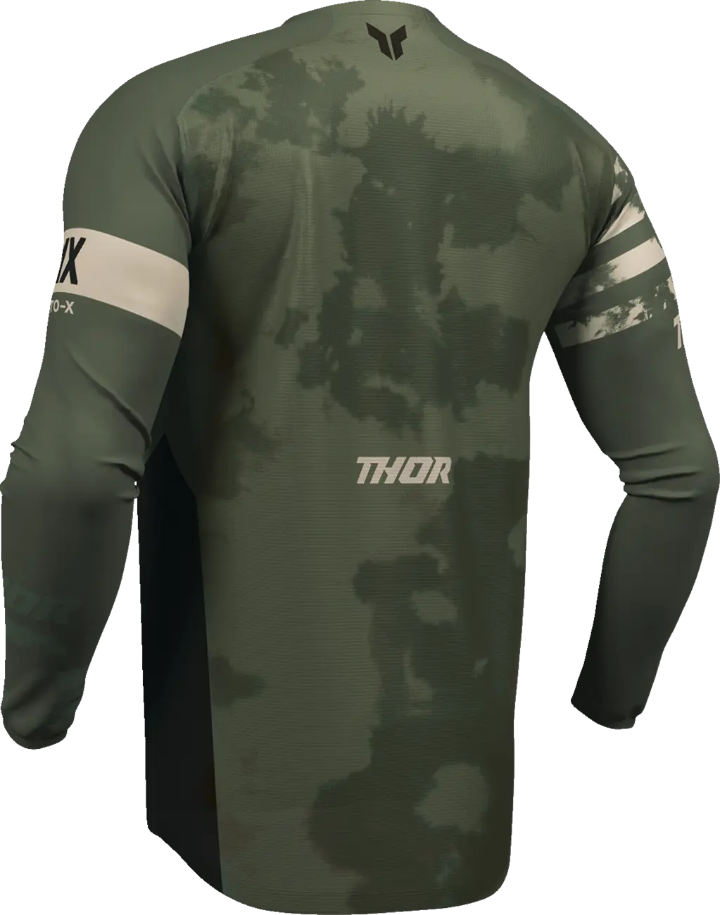 Tricou atv/cross Thor Launchmode Bleach, culoare verde army, marime M [2]