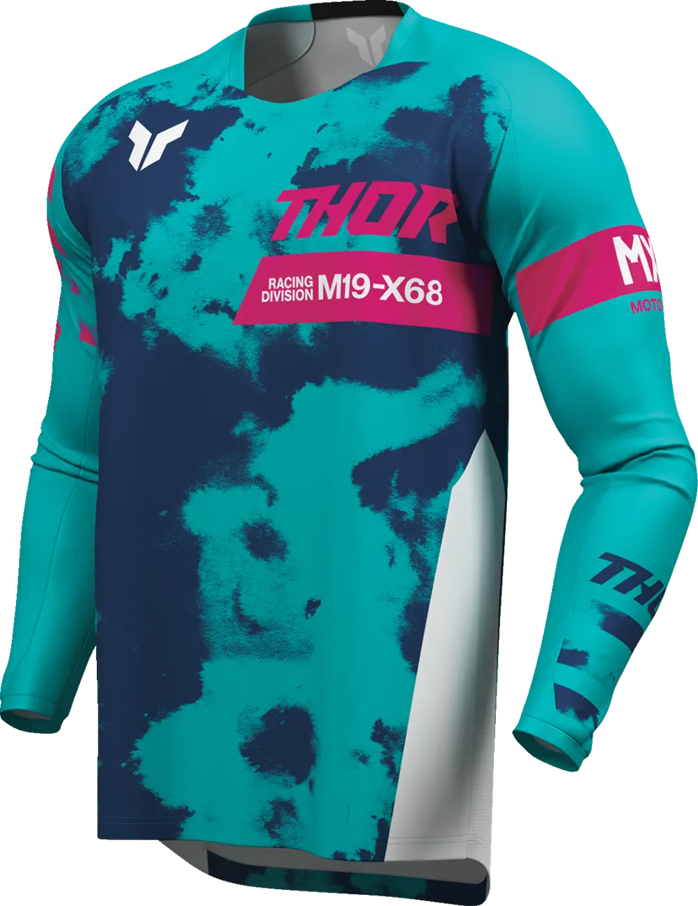 Tricou atv cross Thor Launchmode Bleach, culoare turcoaz bleumarin, marime XL Echipamente