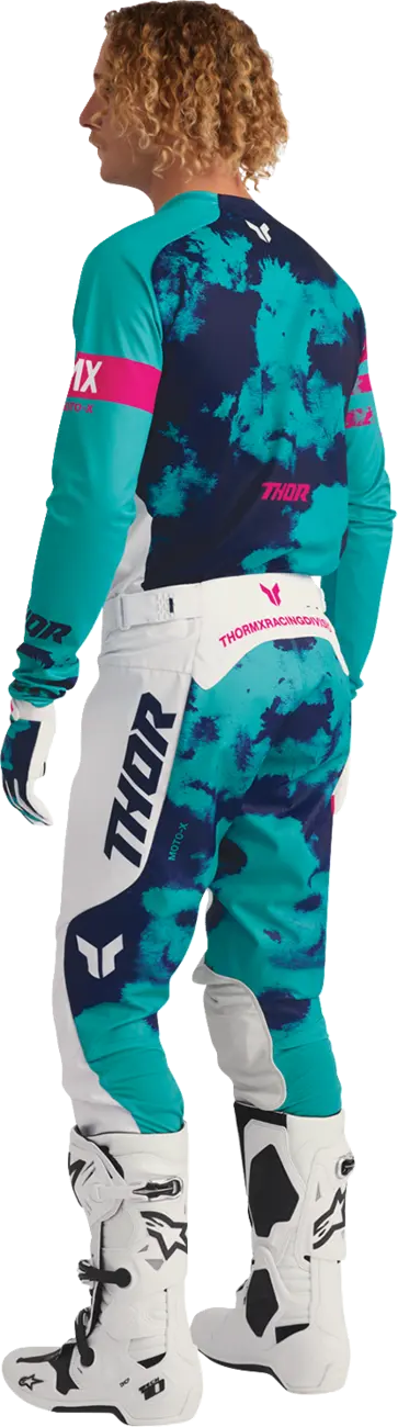 Tricou atv/cross Thor Launchmode Bleach, culoare turcoaz/bleumarin, marime 3XL [7]