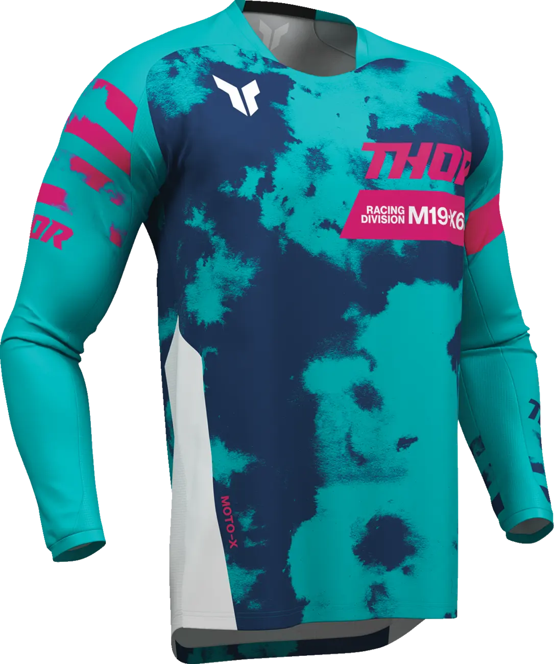 Tricou atv/cross Thor Launchmode Bleach, culoare turcoaz/bleumarin, marime 3XL [3]