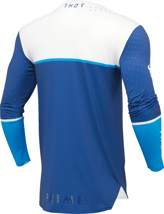 Tricou atv/cross Thor Prime Ace, culoare bleumarin/albastru, marime 3XL [2]