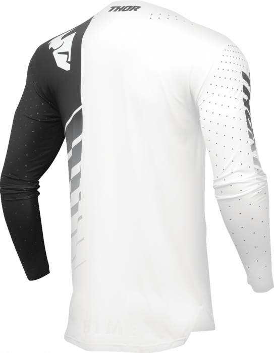 Tricou atv/cross Thor Prime Analog, culoare alb/negru, marime XL [2]