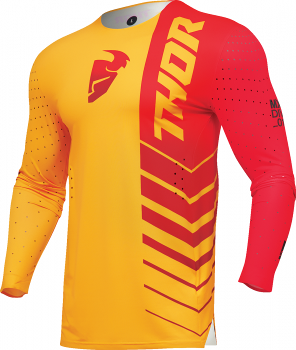 Tricou atv cross Thor Prime Analog, culoare galben rosu, marime 3XL